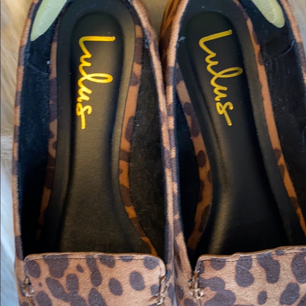 Lulus Slide Leopard Print Flats - image 3